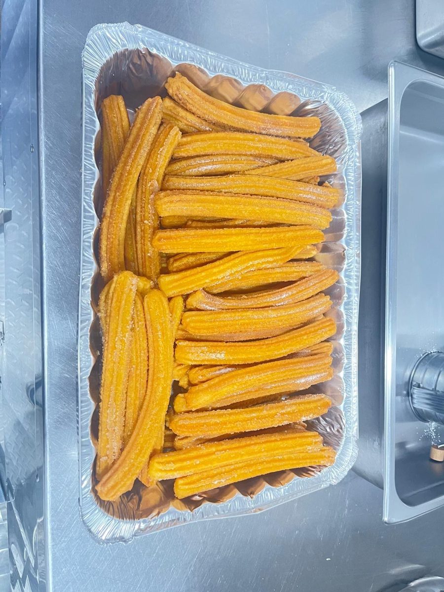 Fresh churros ready to serve